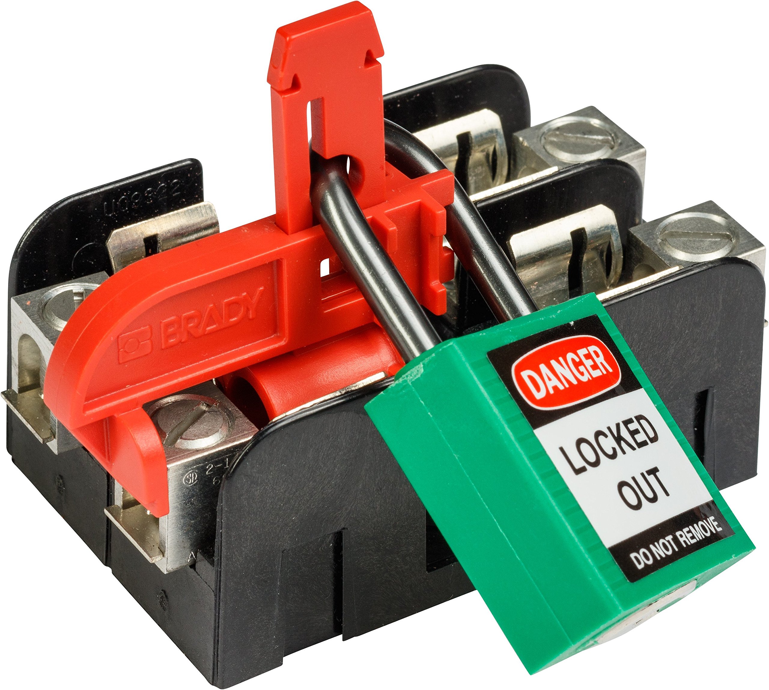 Brady Fuse Lockout - 9/16" Diameter Fuse Block Lockout Device - Red - 149280 (Pack of 2) - Image 3